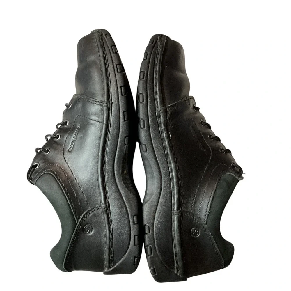 Red Wing Shoes Women's Leather Lace Up Low Top Steel Toe Oxford Shoes Black Sz 9